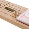 WE Games 2 Track Foldable Travel Cribbage Set w/ Storage, Cards & Metal Pegs - Solid Wood